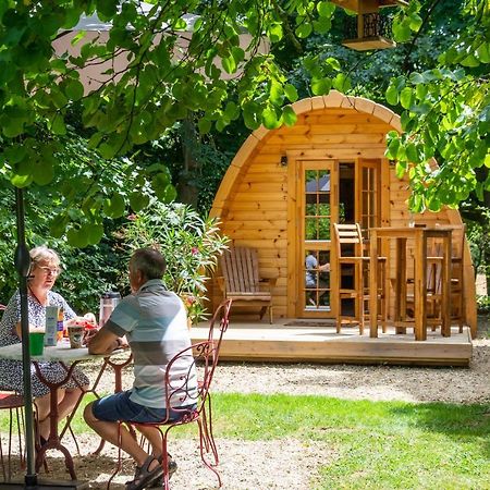 Cabane En Bois Avec Bain Nordique Asnieres-sur-Vegre 外观 照片