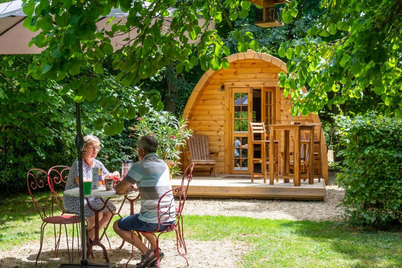 Cabane En Bois Avec Bain Nordique Asnieres-sur-Vegre 外观 照片