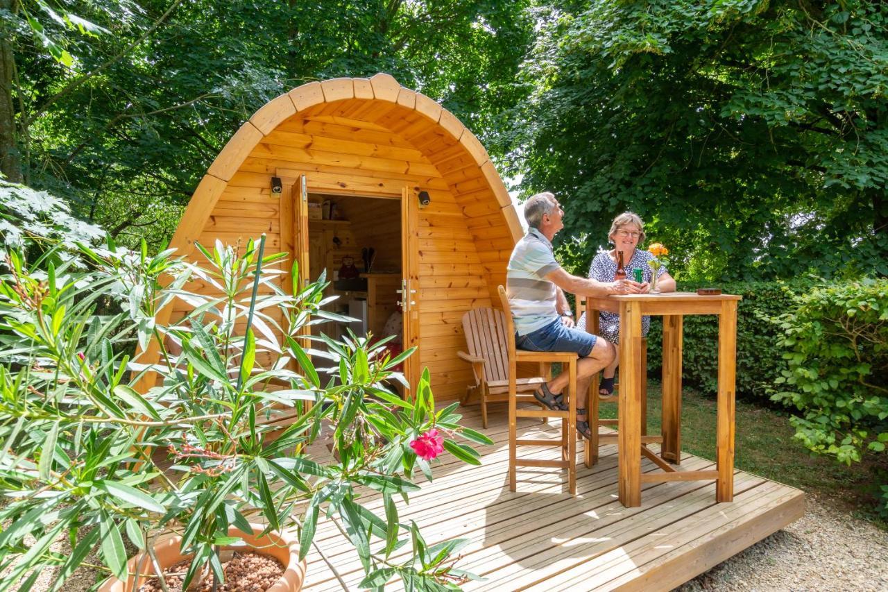 Cabane En Bois Avec Bain Nordique Asnieres-sur-Vegre 外观 照片