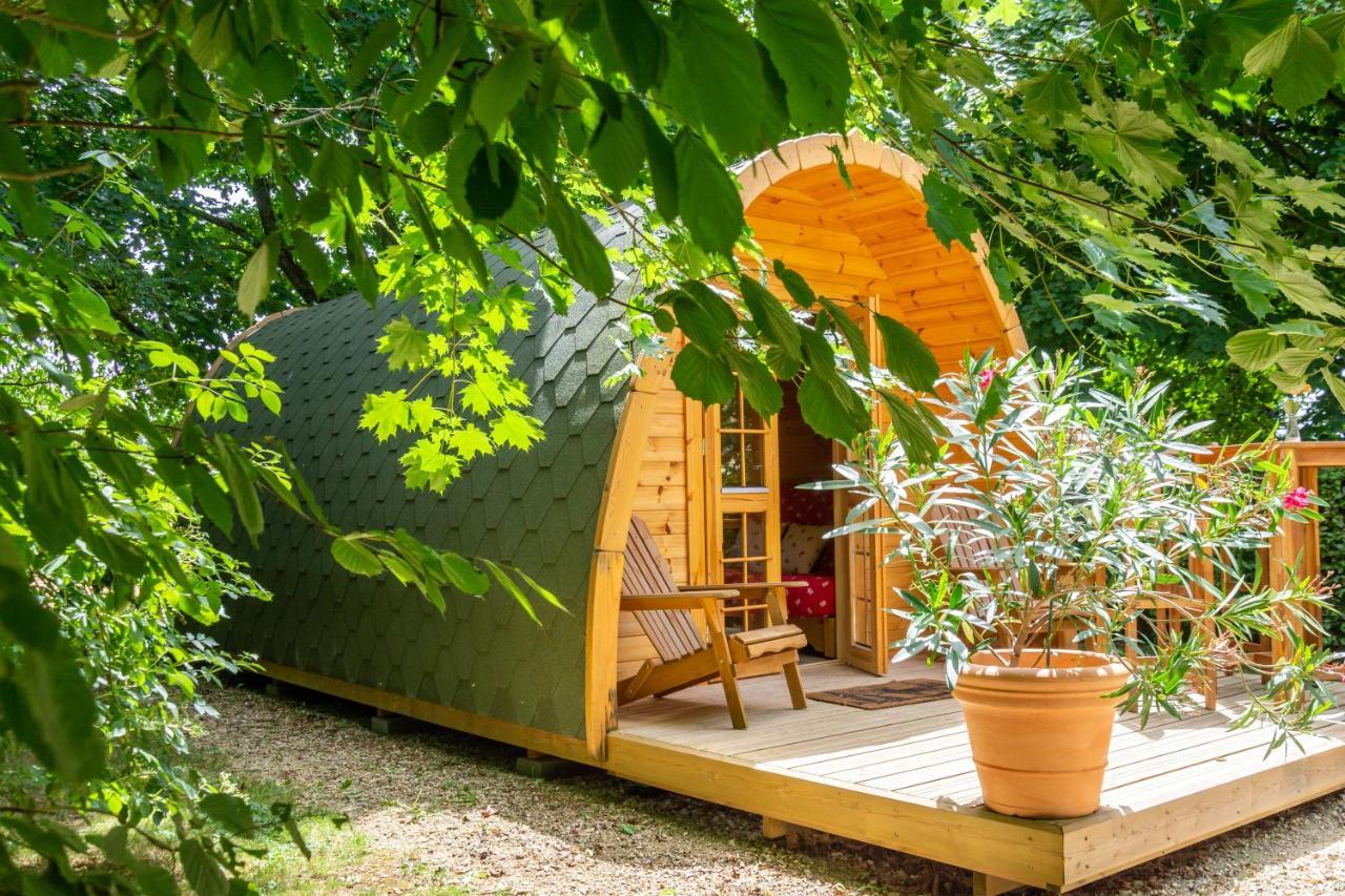Cabane En Bois Avec Bain Nordique Asnieres-sur-Vegre 外观 照片
